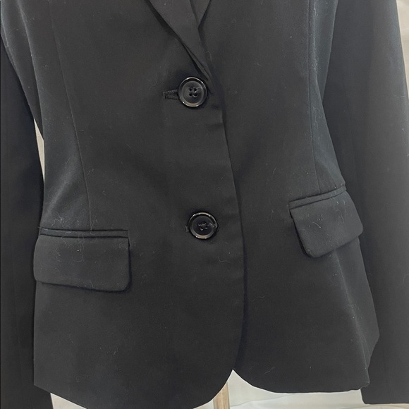 Merona Classic Black Women's Blazer Size 6, PTP 18”, pit to cuff 18” L 36” - Picture 5 of 14
